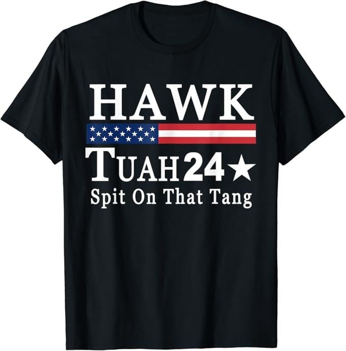 Humor Shirts Hawk Tuah 24 Spit That Thang Quote Top Casual Comfort Cotton Shirt Hoodie Sweatshirt