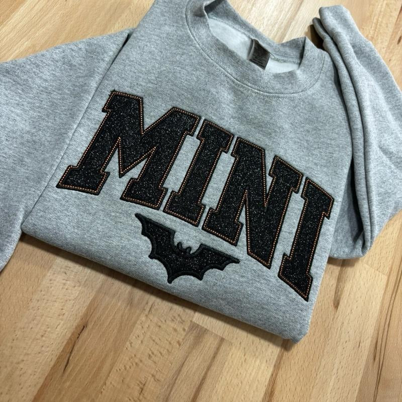 Aesthetic Spooky Season Embroidered Crewneck Sweatshirt Shirt Hoodie | PrintMintTees.com