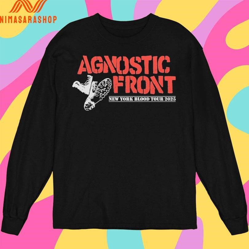 Agnostic Front New York Blood Tour 2025 Shirts