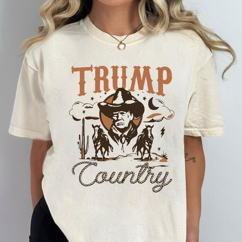 Ain't My First Rodeo Trump T-shirt, Western Donald Trump Cowboy Shirt, MAGA Shirt, Funny Conservative Ultra MAGA Gift,...