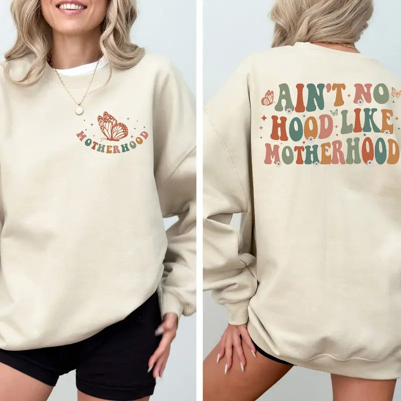 Ain't No Hood Like Motherhood Shirt Funny Mothers Day Tee Trendy Mom Shirt Gift For Mothers Mama T-shirt Mom Gift Mom...