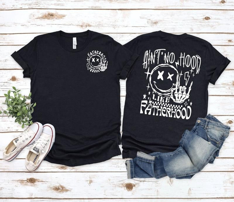 Aint No Hood Like Fatherhood Shirt, Rock and Roll Dad Shirt, Husband Present, Father's Day Gift Hoodie Sweatshirt