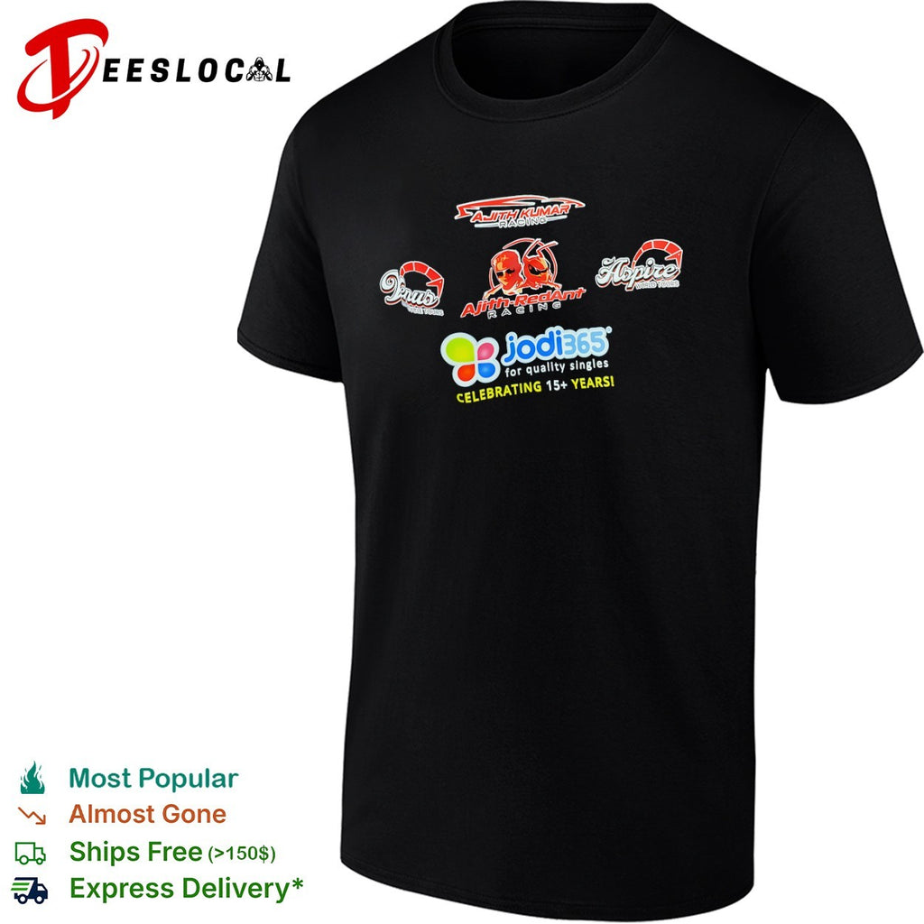 Ajith Kumar Ajith RedAnt Racing Venus Motorcycle Tours Aspire World Tours shirt