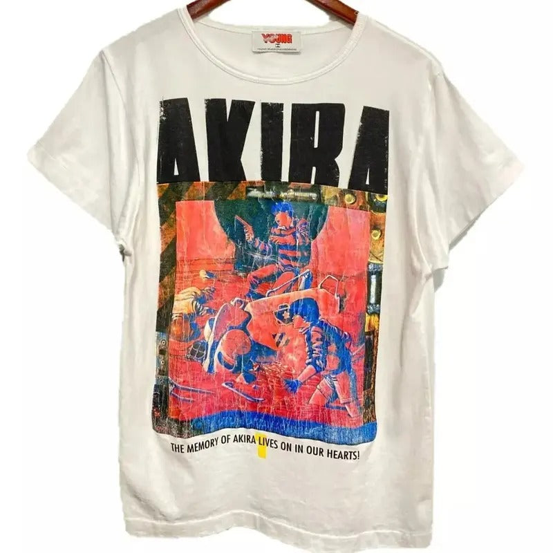 Akira Anime graphic short sleeve white shirt unisex men women S-5XL Hoodie Sweatshirt | PrintMintTees.com