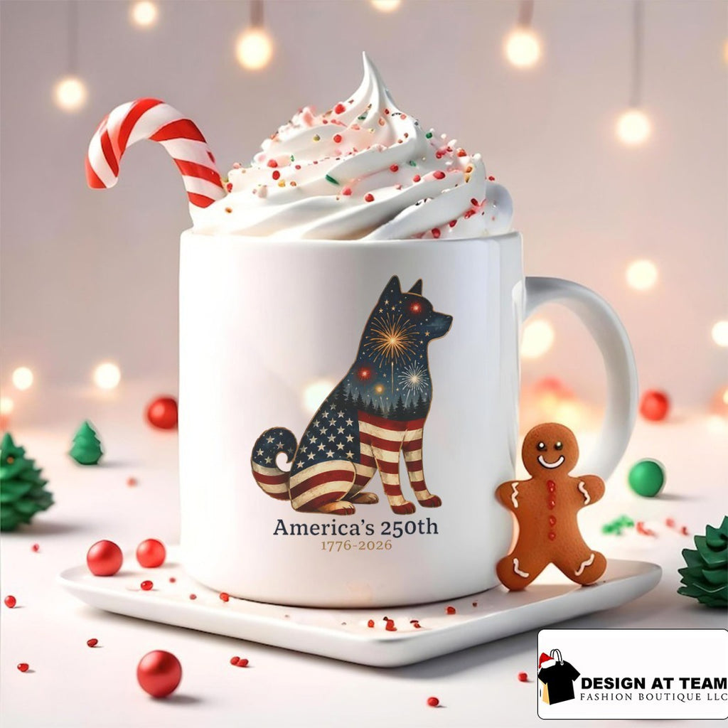 Akita Dog Patriotism America’s 250th 1776-2026 American flag shirt