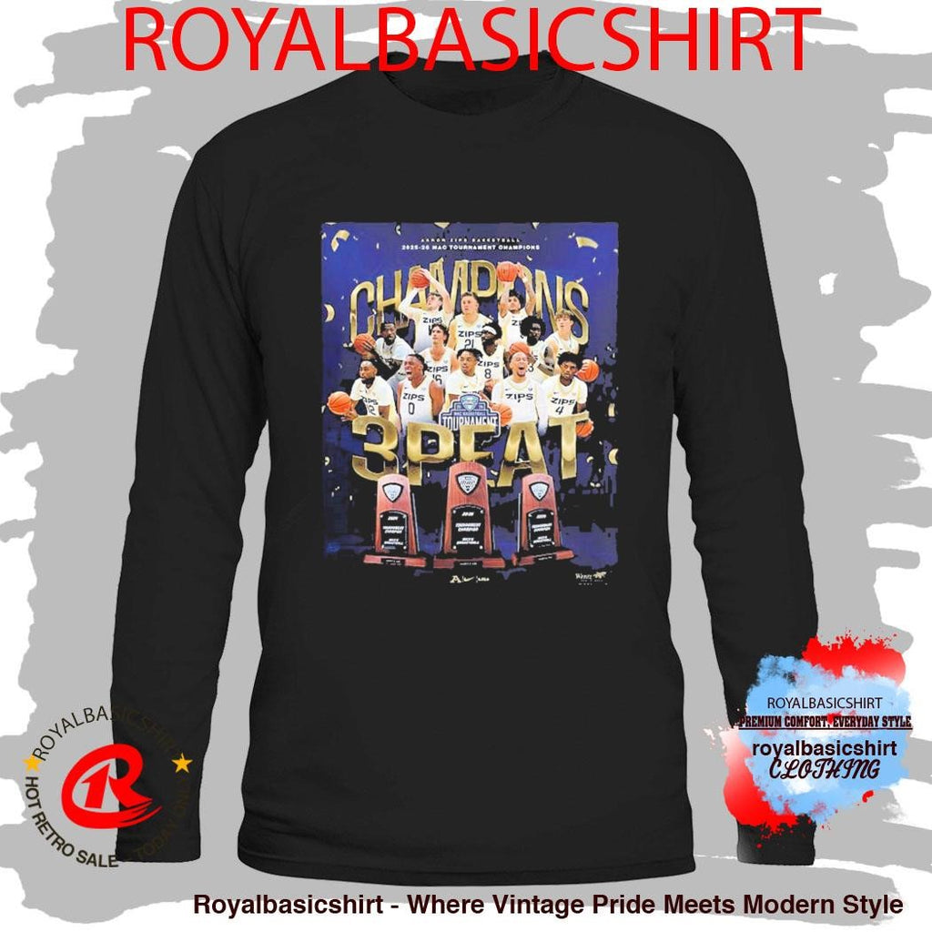 Akron Zips MAC Basketball Tournament Champions 2026 T-Shirt