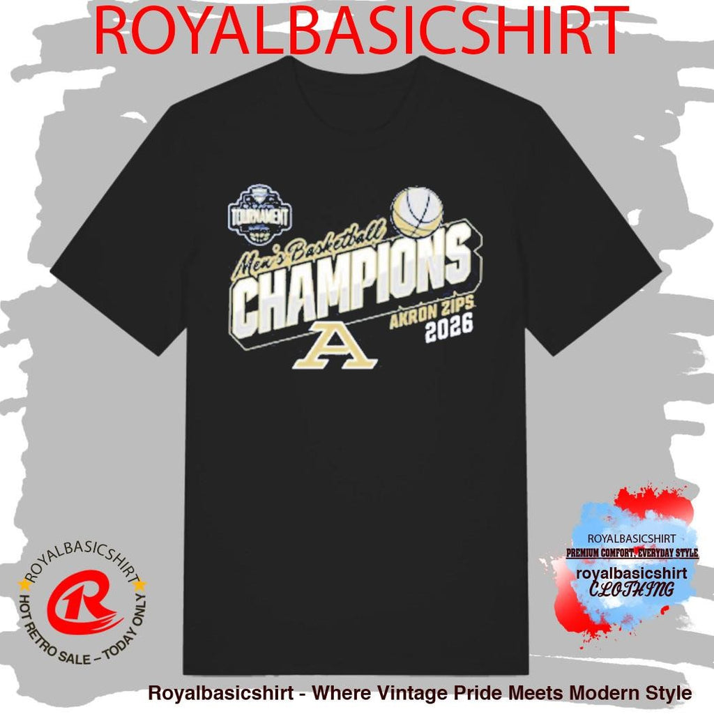 Akron Zips MAC Men’s Basketball Tournament Champions 2026 T-Shirt