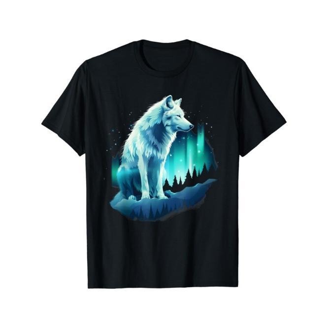 Alaska Arctic Up North White Wolf Lover T-Shirt Made in USA Hoodie Sweatshirt | PrintMintTees.com