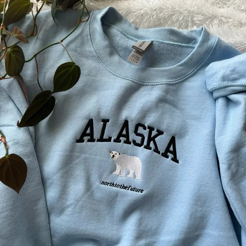 Alaska Embroidered Sweatshirt Unisex Shirt Hoodie | PrintMintTees.com
