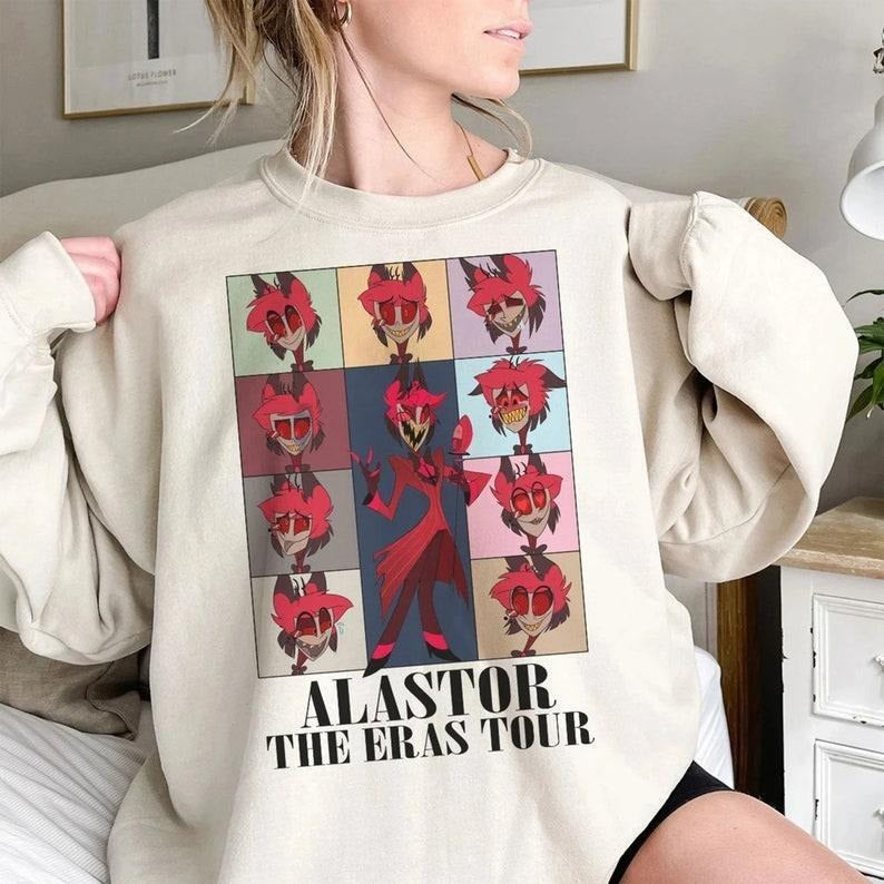 Alastor Hazbin Hotel Alastor Vivziepop  Hazbin Hotel Charlie Sweatshirt Shirt Hoodie | PrintMintTees.com