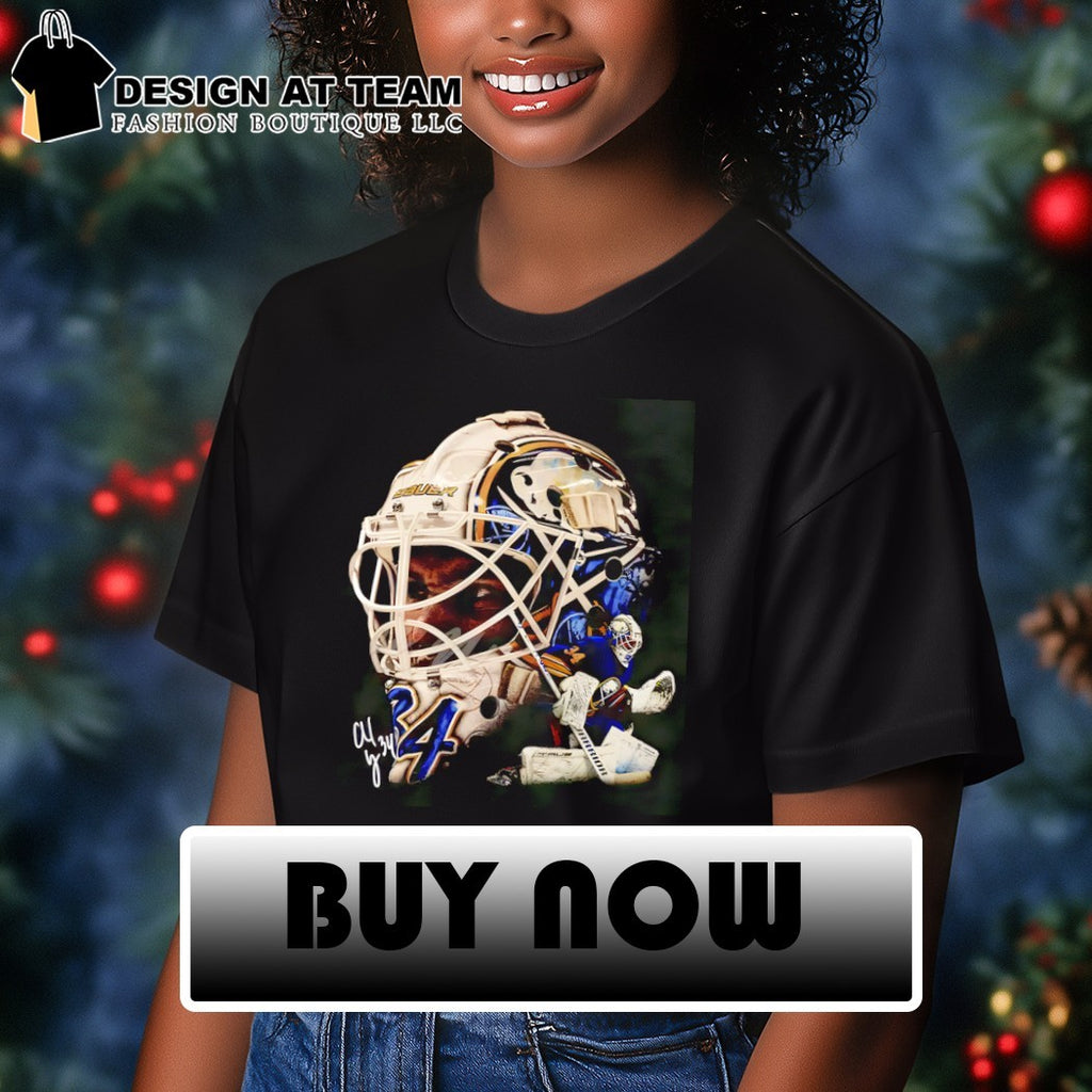 Alex Lyon big head Buffalo Sabres NHL Hockey signature shirt