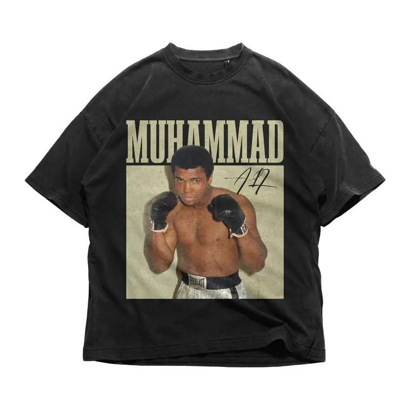 Ali Gym T-shirt Bodybuilding Training Workout Exercise Kick Muhammad Ali The Greatest Boxing MMA Tee Cotton Hoodie Sweatshirt
