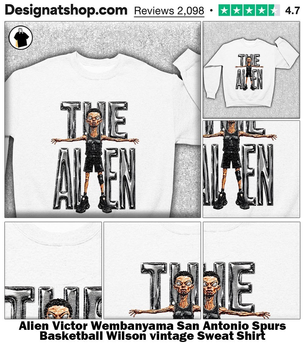 Alien Victor Wembanyama San Antonio Spurs Basketball Wilson vintage shirt