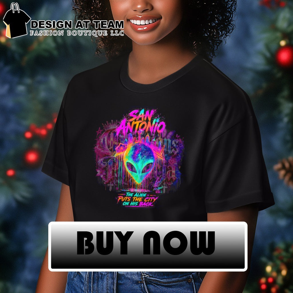 Alien Wembanyama San Antonio Spurs 2026 Playoffs the alien puts the city on his back shirt