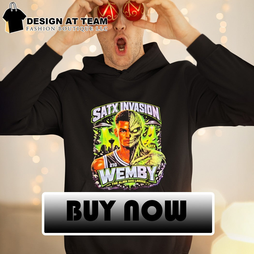 Alien Wemby Victor Wembanyama San Antonio Spurs Satx Invasion the Alien has landed shirt