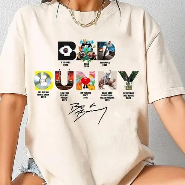 All Albums Bad Bunny New Album Shirt, Debi Tirar Mas Fotos, Bad Bunny Shirt Hoodie Sweatshirt | PrintMintTees.com
