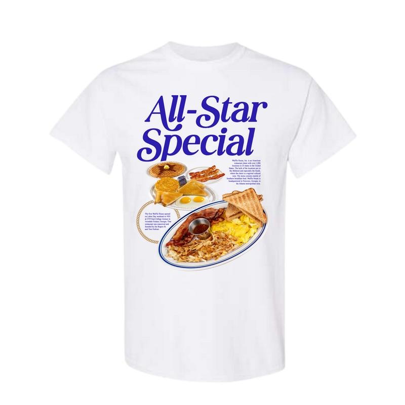 All-Star Breakfast Unisex Tee Shirt Sweatshirts Hoodie - Full Size Full Color Classic Cotton | PrintMintTees.com