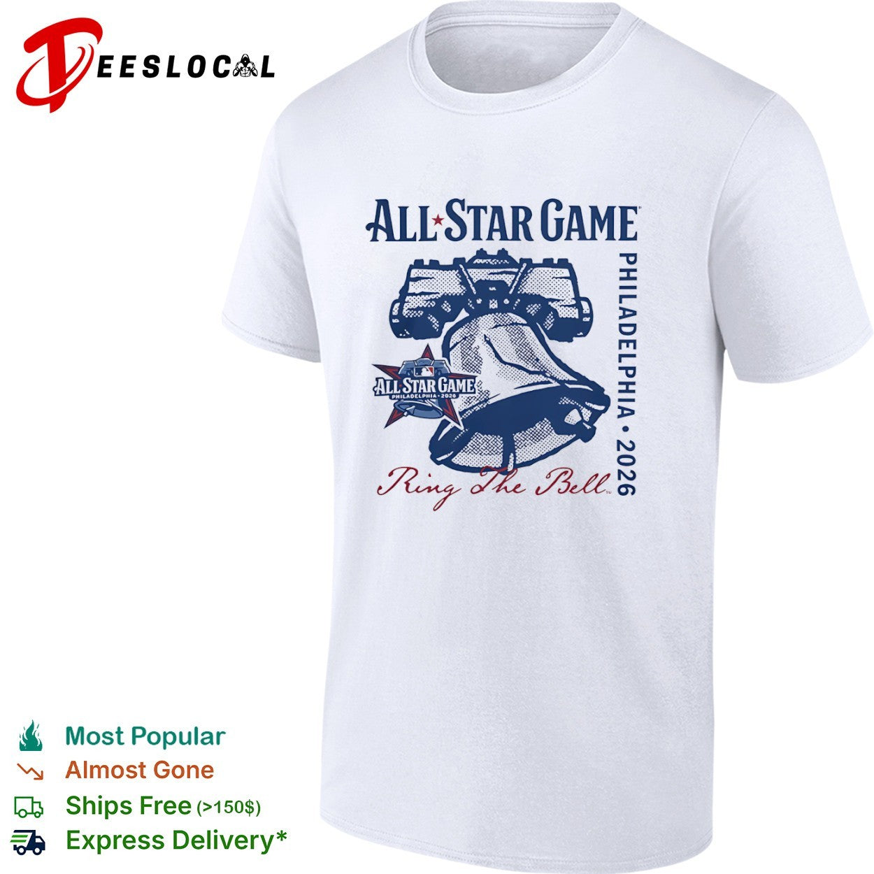 All Star Game Philadelphia 2026 baseball ring the bell shirt