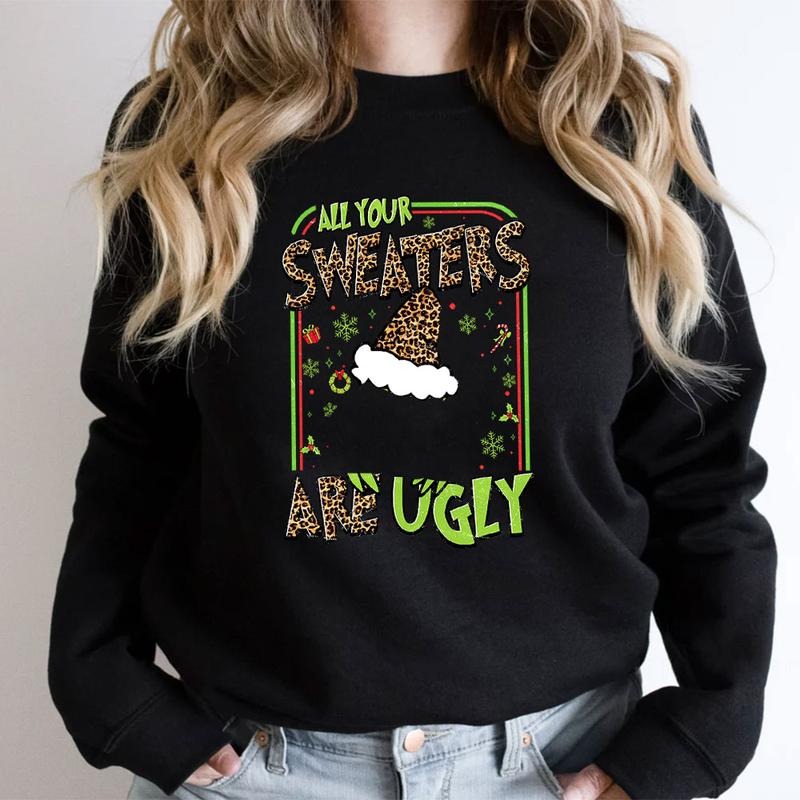 All Your Sweaters Are Ugly Christmas Shirt, Christmas Mean Guy Shirt, Trending Christmas Shirt. Christmas Gifts Hoodie...