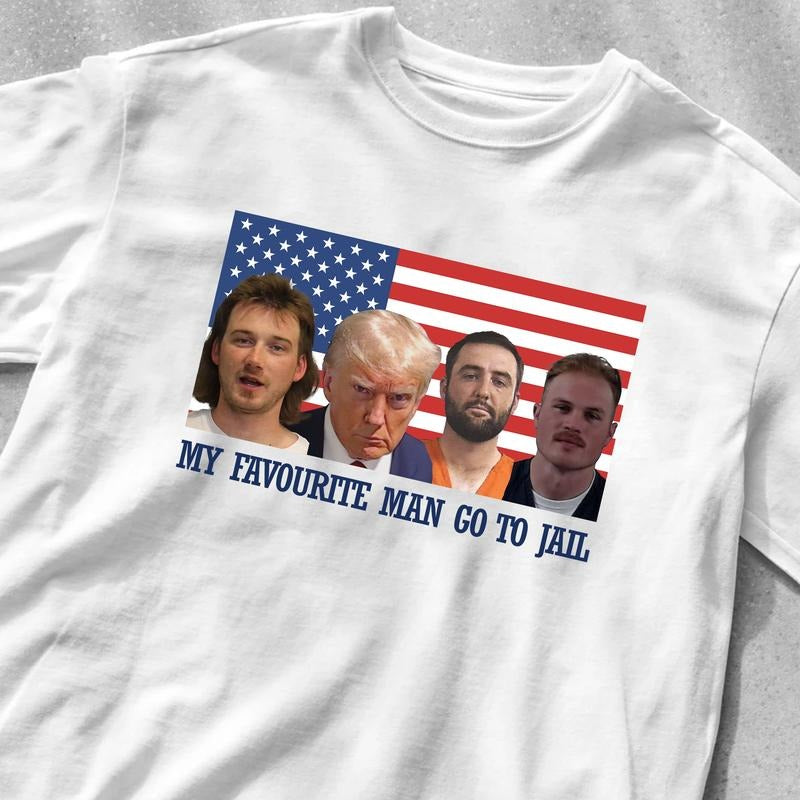 All my favorite men go to jail Shirt, Trumpp Morgann Scottie Zach Shirt Hoodie Sweatshirt | PrintMintTees.com