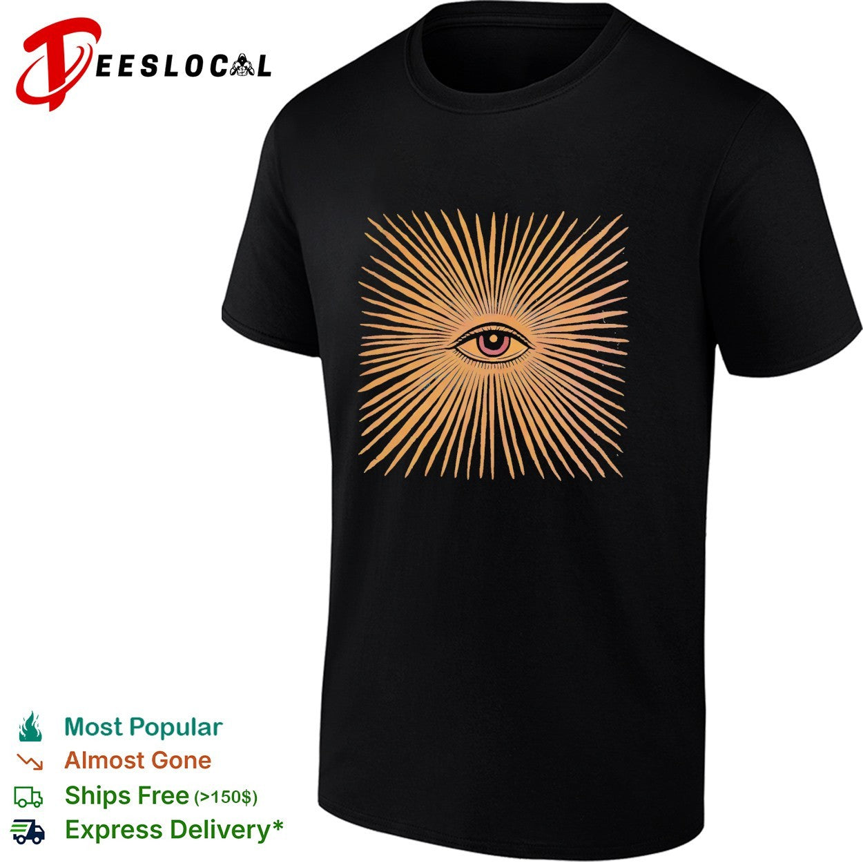 All seeing eye sunburst shirt