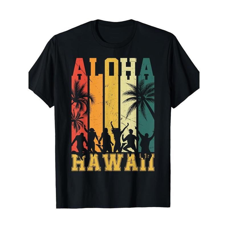 Aloha Hawaiian T-shirt -100% cotton Made in USA Hoodie Sweatshirt | PrintMintTees.com