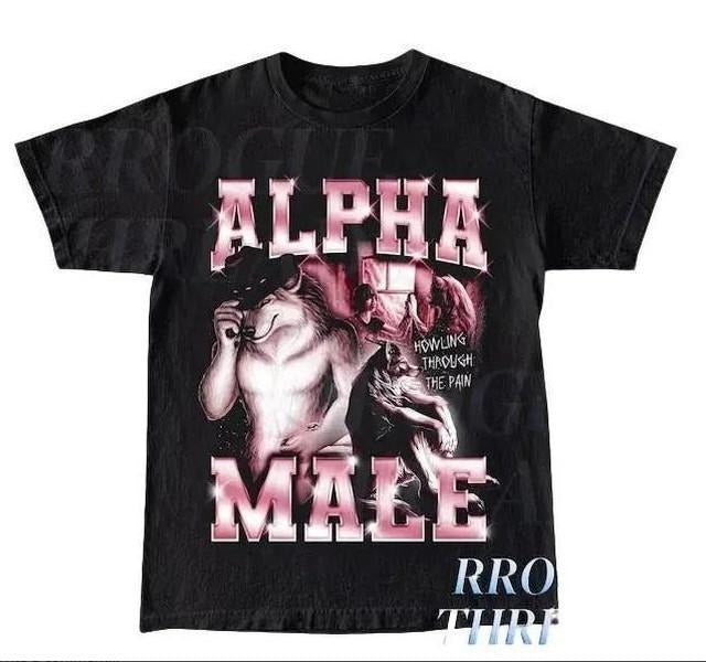 Alpha male Funny graphic tee, Wolf alpha male shirt Hoodie Sweatshirt | PrintMintTees.com