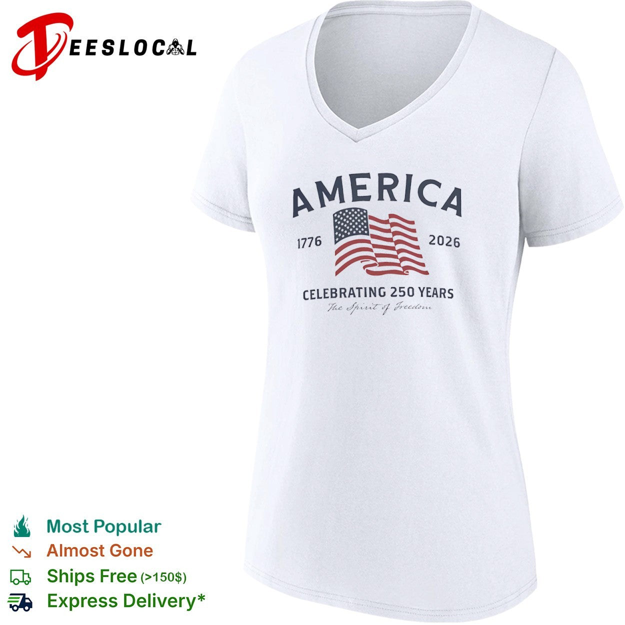 America 1776 2026 Celebrating 250 Years the Spirit of Freedom shirt