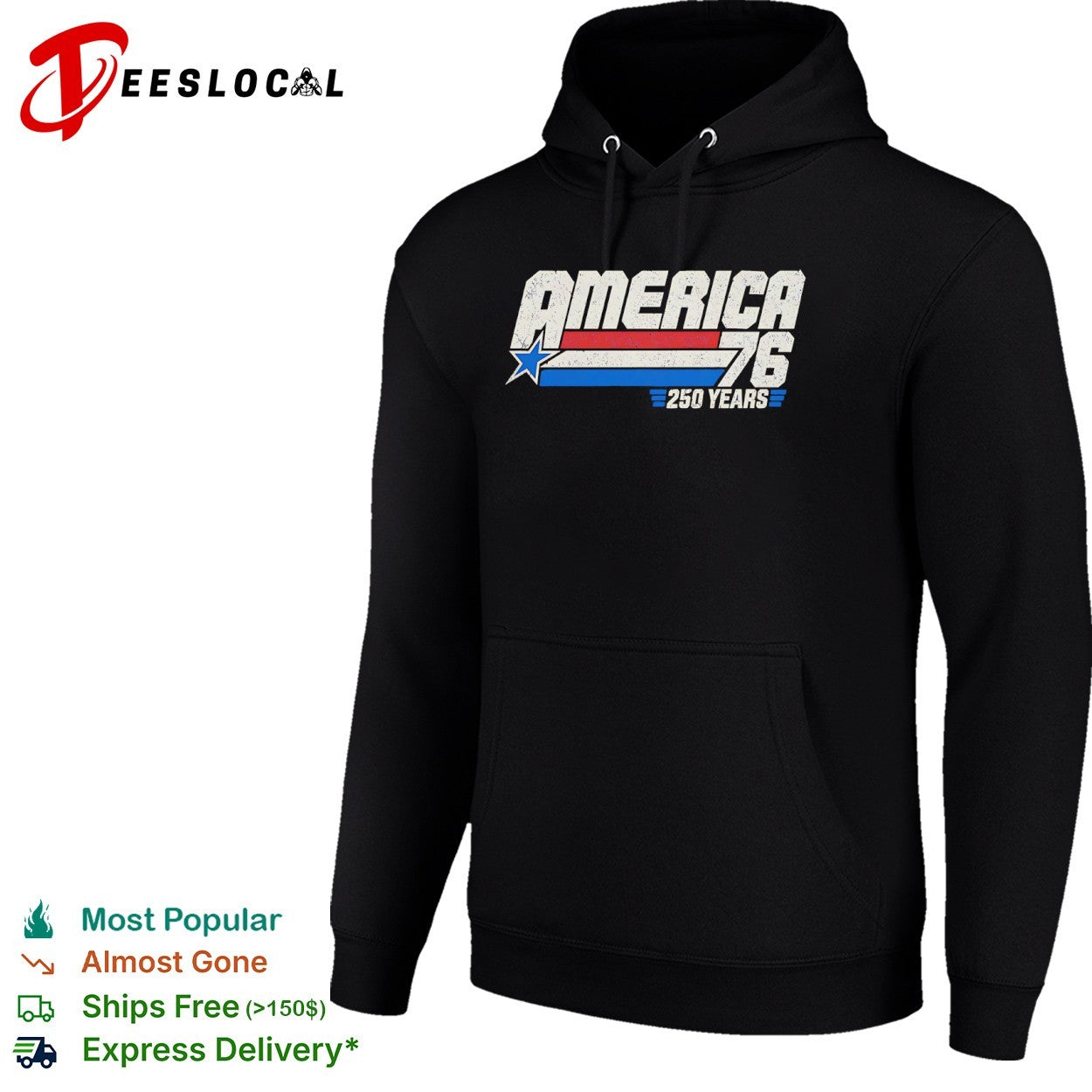 America 1976 250 years patriotic flag star shirt