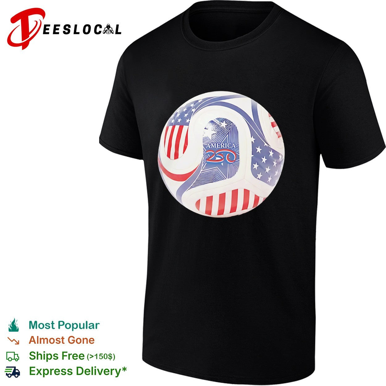 America 250 patriotic red white and blue stars shirt