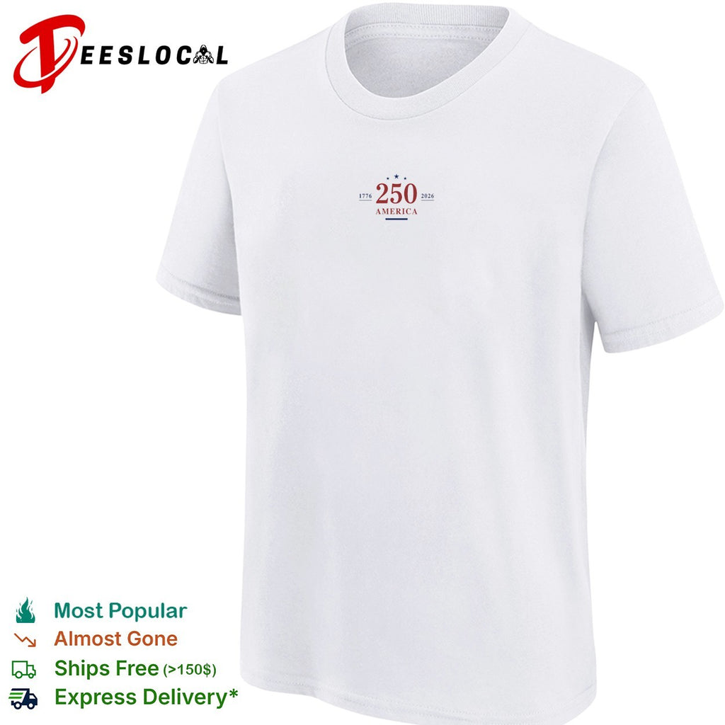 America 250th anniversary 1776 2026 minimalist shirt