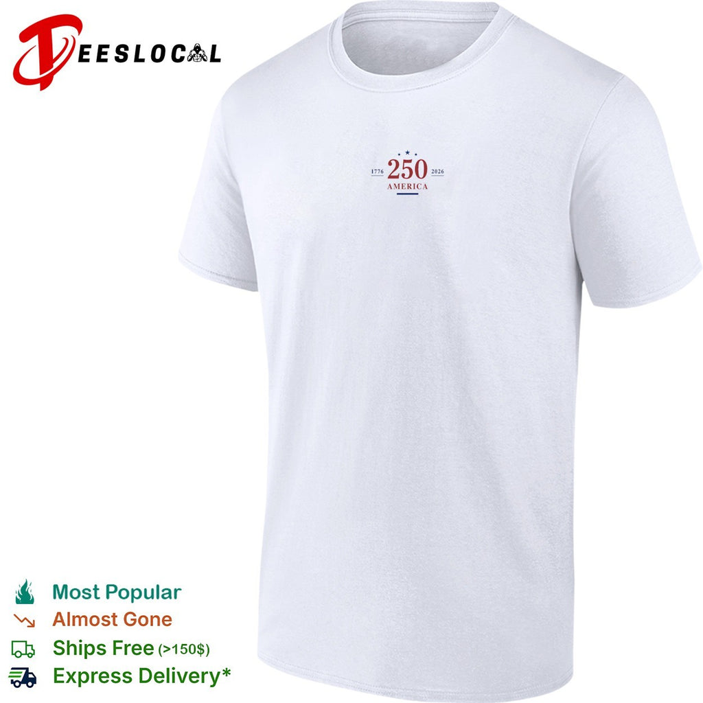 America 250th anniversary 1776 2026 minimalist shirt