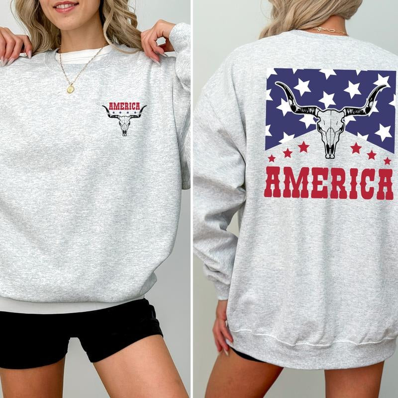 America Freedom Sweatshirt, 4th Of July, Shirts and Sweatshirts, July Fourth Outfits and Sweatshirt Hoodie