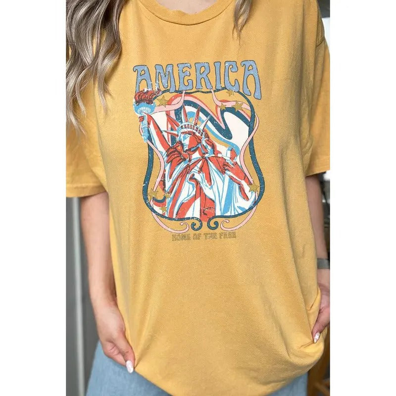 America Home Of The Free Vintage T-Shirt Hoodie Sweatshirt | PrintMintTees.com
