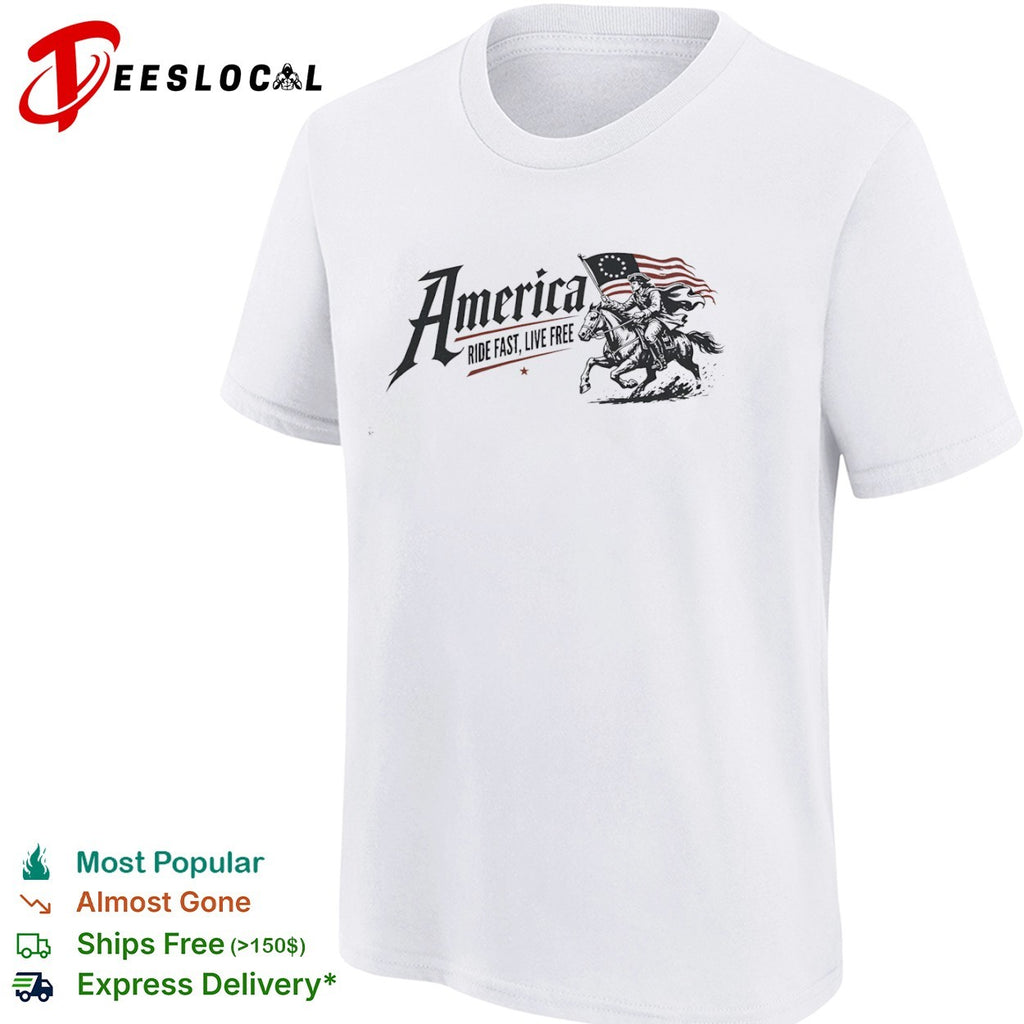 America Ride Fast Live Free shirt