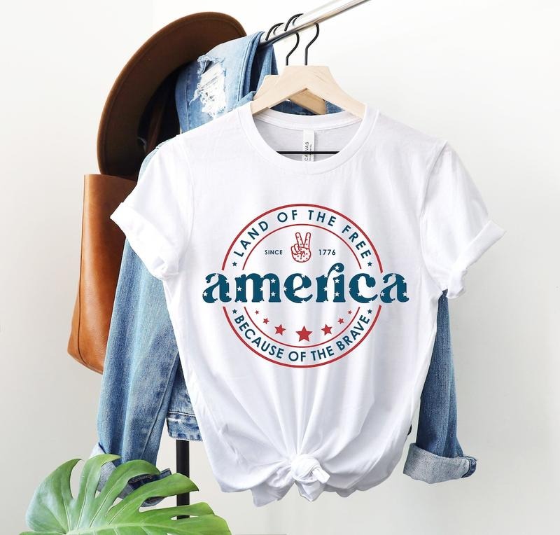 America Shirt, 4th Of July Shirt, Land Of The Free Because Of The Brave Shirt, Patriotic Shirt Hoodie Sweatshirt