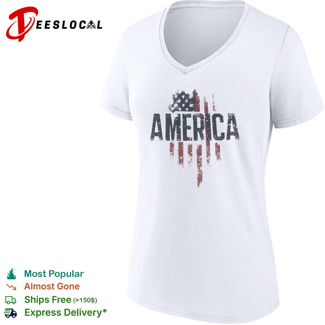 America US flag stars shirt