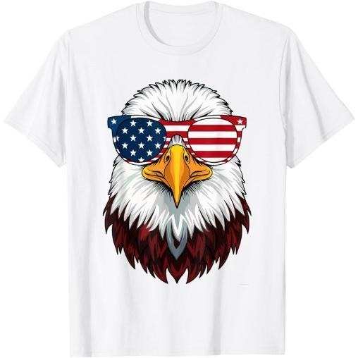 American Flag Patriotic Eagle Shirt Men 4th of July T-Shirt Made in USA Hoodie Sweatshirt | PrintMintTees.com