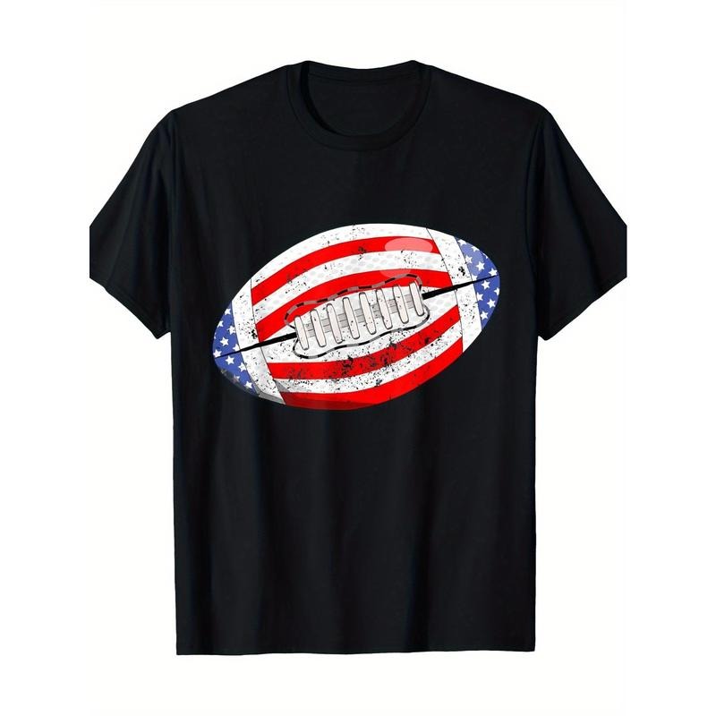 American Football American Flag T-shirt, men's T-shirt, 220g made in usastyle{n002}5 Hoodie Sweatshirt | PrintMintTees.com