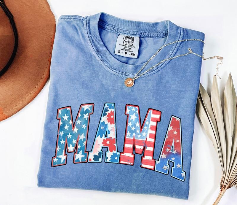 American Mama Shirt, Retro Mama America tee, Mama 4th of July Shirt, American Mama, Retro USA Shirt Hoodie Sweatshirt