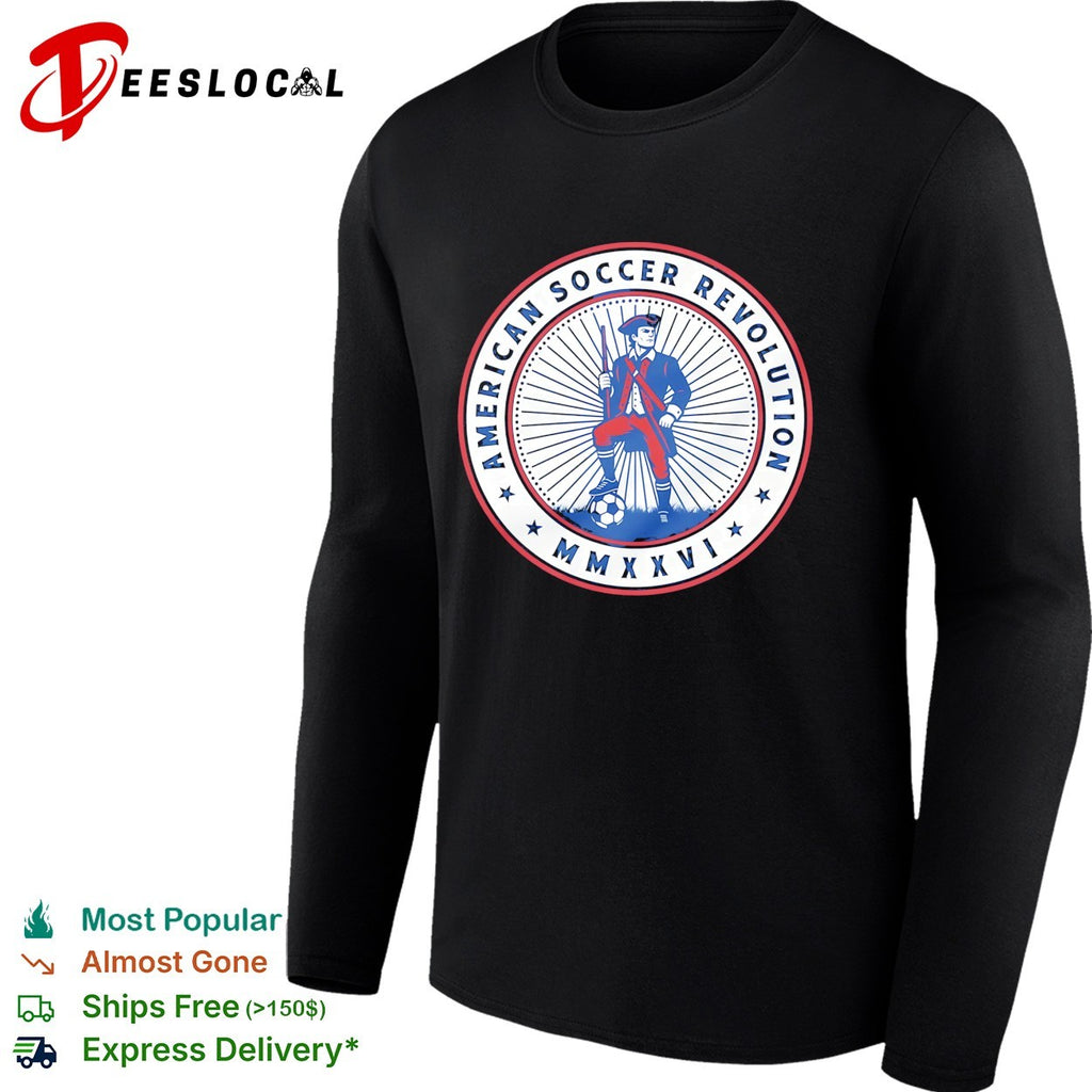 American Soccer Revolution Minuteman badge shirt