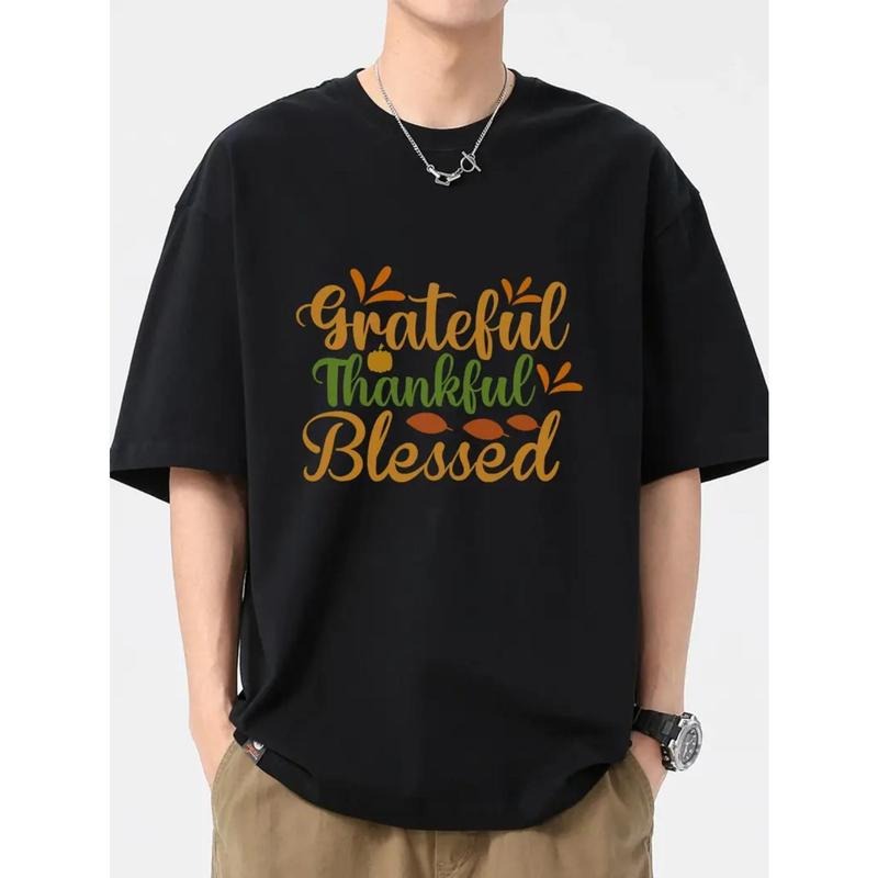 American alphabet short-sleeved pumpkin print T-shirt, fun pattern casual sweatshirt Made in USA Hoodie | PrintMintTees.com