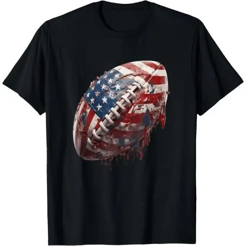 American football Us Flag T-Shirt Made in USAstyle{n002}2 Hoodie Sweatshirt | PrintMintTees.com