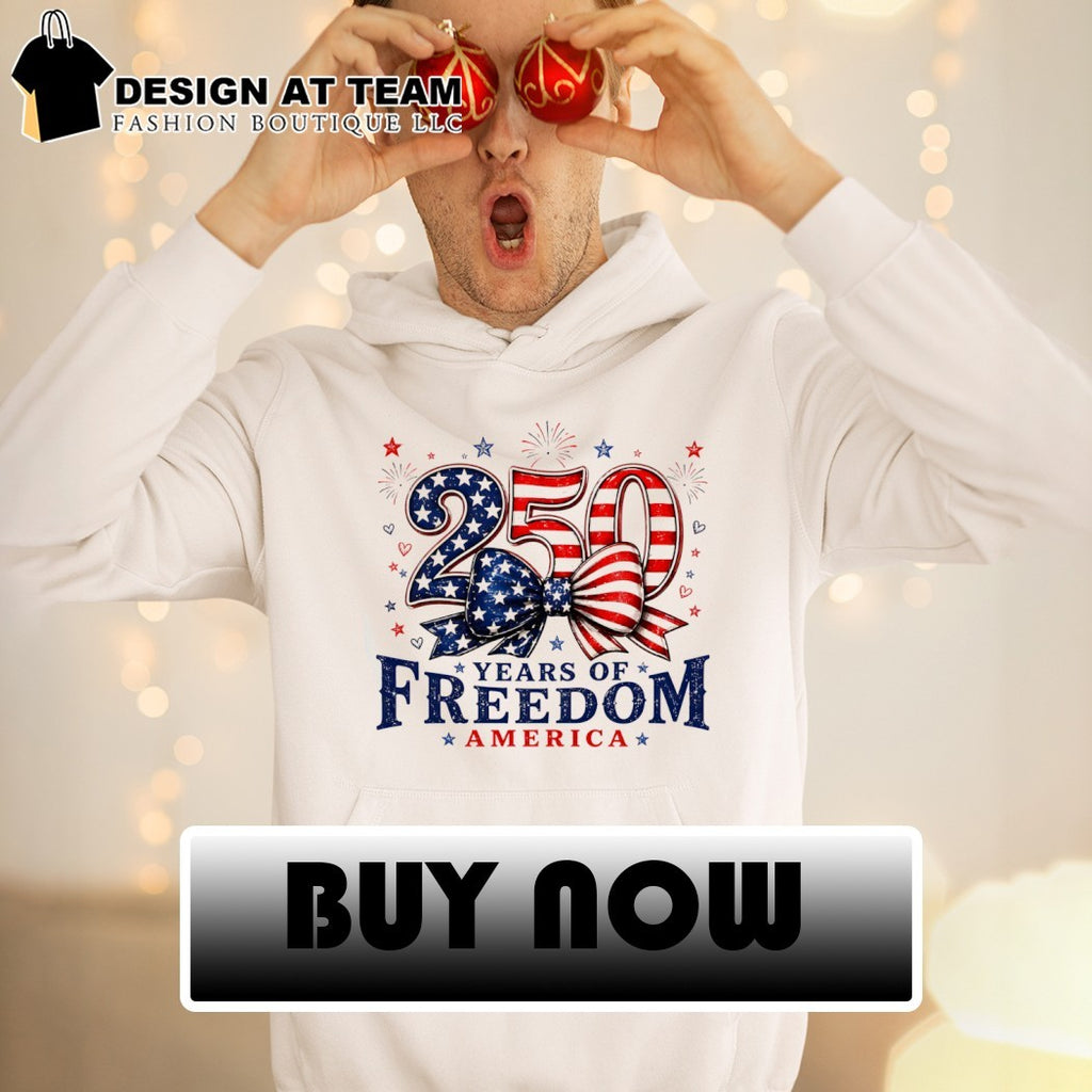 American patriotic celebration 250 Years of Freedom America 4th of July shirt