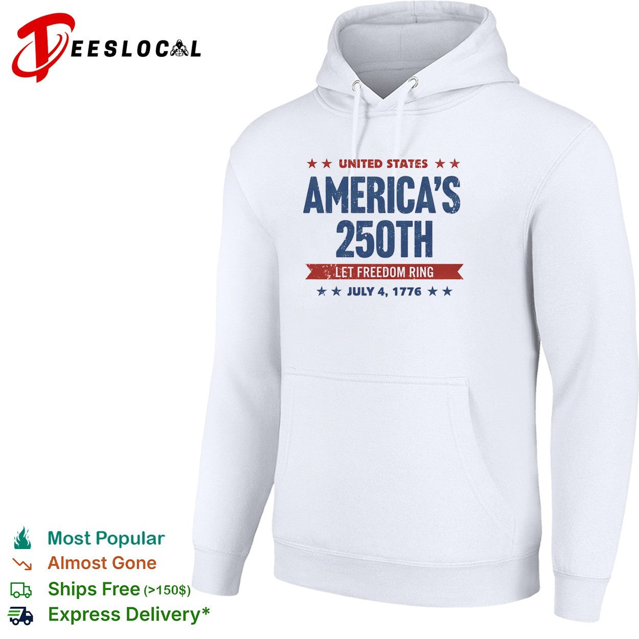 America’s 250th let freedom ring July 4 1776 shirt