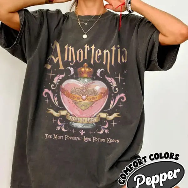 Amortentia Love Potion  Shirt, Bookish Gift For Fan, Wizard Shirt, Bookish Valentine Shirt, Potions Classroom Hoodie...