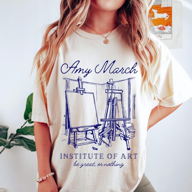 Amy March Little Shirt Light Academia Little Louisa May Alcott Library Shirt Book Club Shirt Little Amy March T-Shirts, Hoodie, Sweatshirt