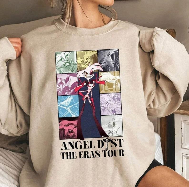 Angel Dust Of Hazbin Hotel The Eras Tour Hazbin Hotel Characters  Sweatshirt Shirt Hoodie | PrintMintTees.com