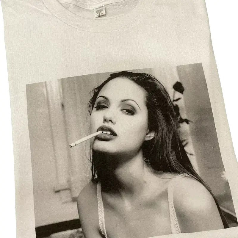 Angelina Jolie Tomb Raider Winona Ryder  Cotton Menswear T-Shirt Hoodie Sweatshirt | PrintMintTees.com