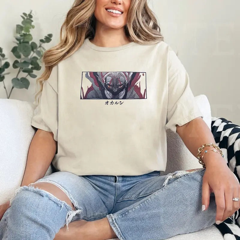 Anime Embroidered DDD Okarun Anime Characters Embroidery Anime Shirt Otaku Shirt Hoodie Sweatshirt